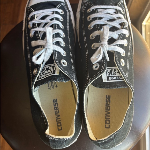 Converse Black and White Canvas Sneakers - Picture 5 of 6
